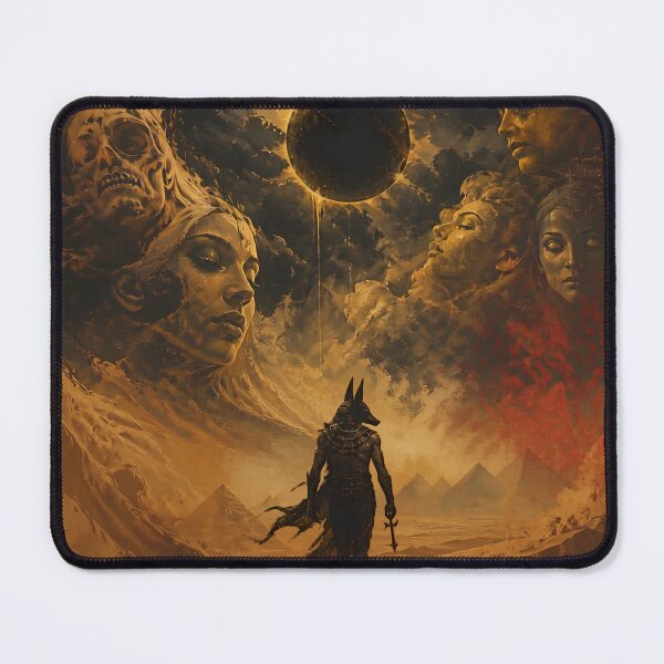 Item preview, Ghosts Of The Desert Surreal Anubis Wall Art designed and sold by ArtisElec.