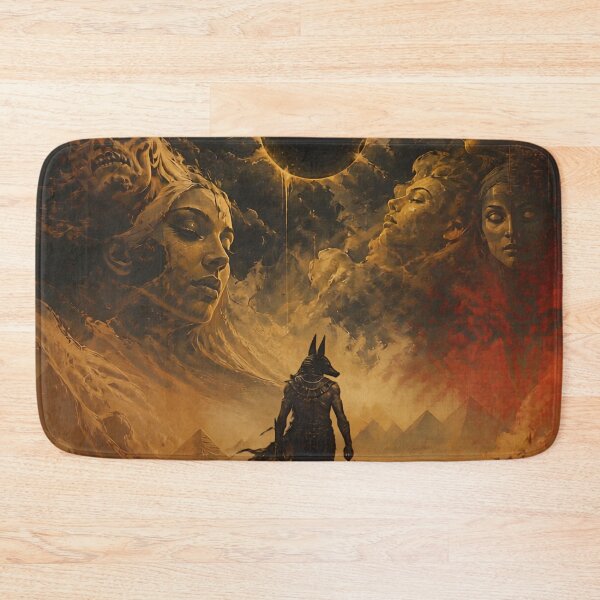 Item preview, Ghosts Of The Desert Surreal Anubis Wall Art designed and sold by ArtisElec.