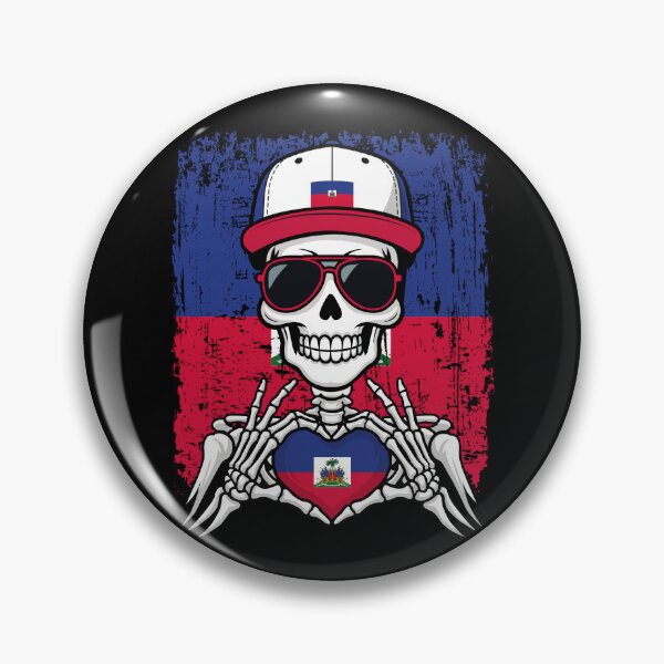 Item preview, Haiti Pride Skeleton Art Tee designed and sold by Colorful Designs.
