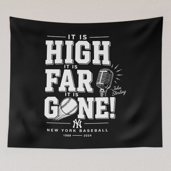 Item preview, John Sterling Yankees It Is High It Is Far It Is Gone designed and sold by moabeArtistic.