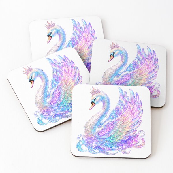 Item preview, Holographic Crystal Swan Princess Y2K Iridescent designed and sold by MeanPanduh.
