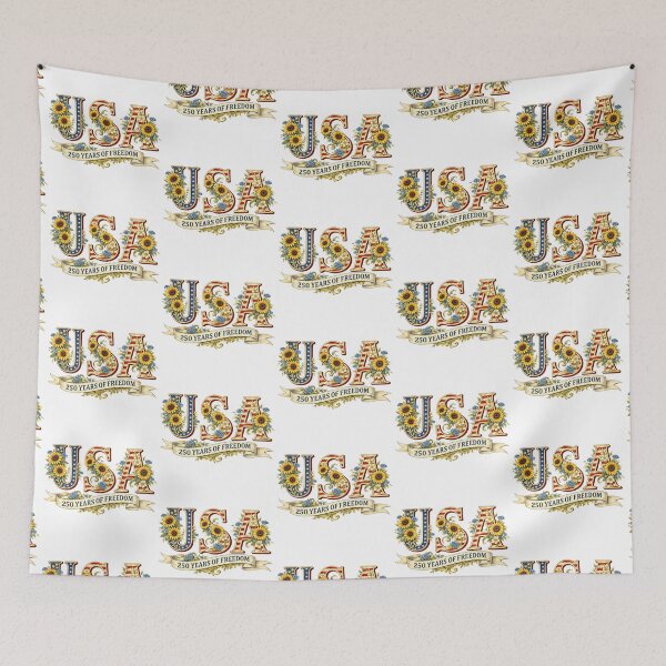 Item preview, Patriotic USA design with sunflowers designed and sold by TimesTwoAngela.