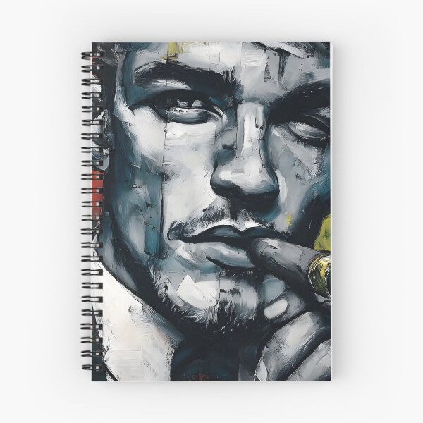 Item preview, Smoke and Contemplation - Cigar Aficionado Portrait in a Moody Blend of Color and Atmosphere designed and sold by OlfactoART Studio.