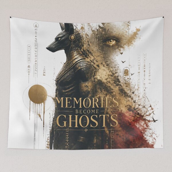 Item preview, Memories Become Ghosts –Artistic Anubis Mythology Art designed and sold by ArtisElec.