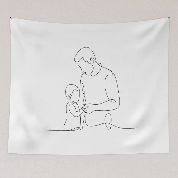 Item preview, Father Silhouette | Minimal | Dad designed and sold by InspiredCreatives.