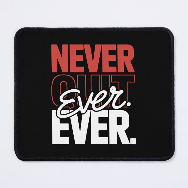 Item preview, Never Quit Ever Ever Bold Motivational Typography designed and sold by Mizaaj.