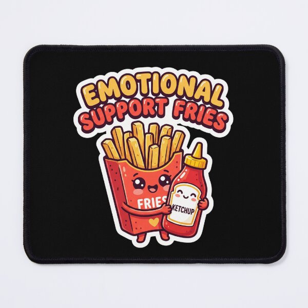 Item preview, Emotionally Support Fries – Funny Cute Food Meme Graphic Tee designed and sold by SOFWIN.