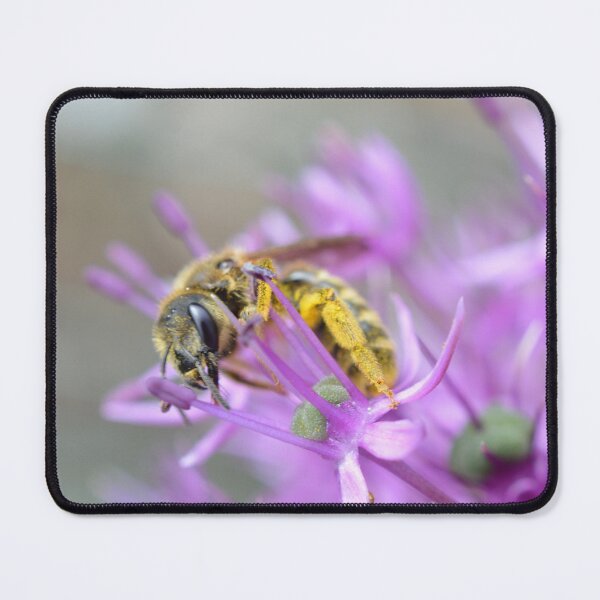 Item preview, Golden Bee on Purple Bloom designed and sold by SilentBloomLab.