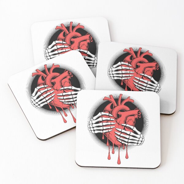 Item preview, Anatomical Heart Held By Skeleton Hands Art designed and sold by Mizaaj.