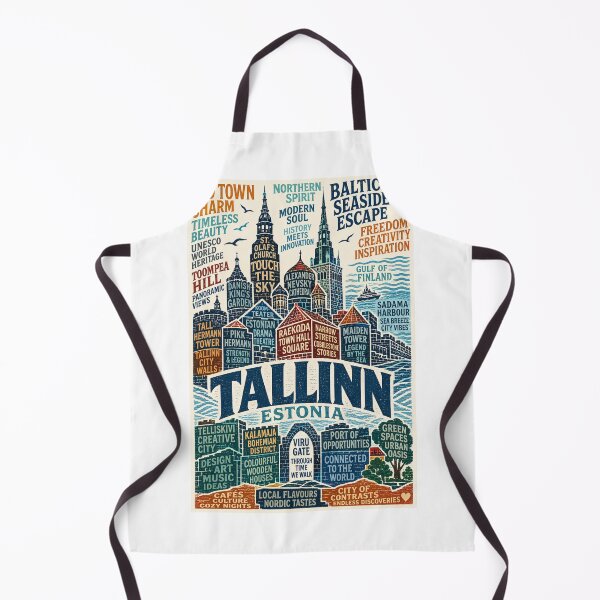 Item preview, Tallinn Estonia Old Town Skyline with Toompea Hill and Alexander Nevsky Cathedral designed and sold by Aryabek.