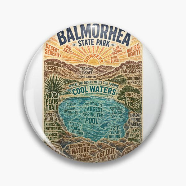 Item preview, Balmorhea State Park Texas Desert Spring Oasis with San Solomon Springs designed and sold by Aryabek.