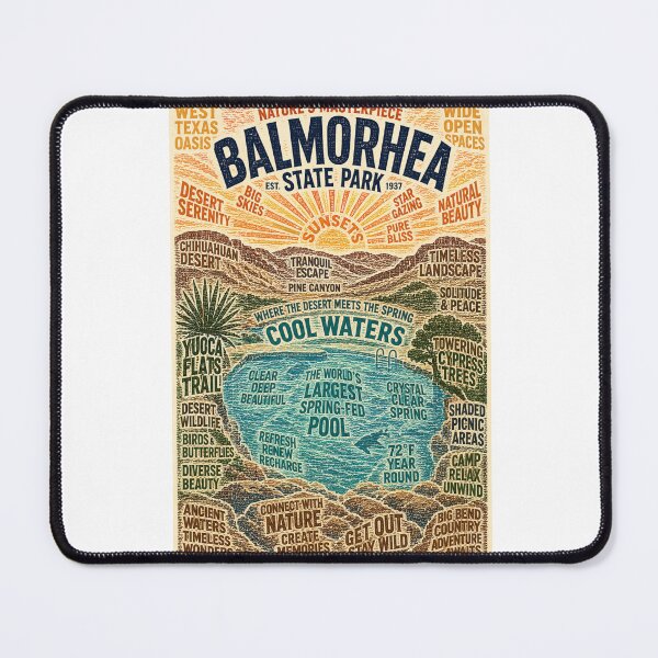 Item preview, Balmorhea State Park Texas Desert Spring Oasis with San Solomon Springs designed and sold by Aryabek.
