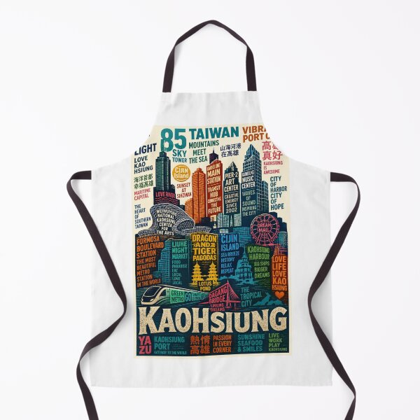 Item preview, Kaohsiung Taiwan Skyline with 85 Sky Tower and Pier-2 Art Center designed and sold by Aryabek.