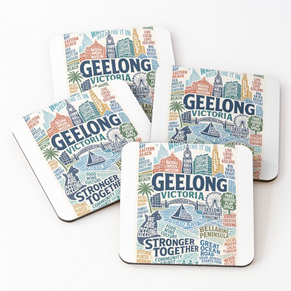 Item preview, Geelong Victoria Waterfront with Cunningham Pier and Corio Bay designed and sold by Aryabek.