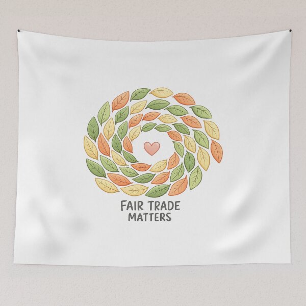Item preview, Fair Trade Matters – Leaf Spiral Awareness designed and sold by LuveraxArt.