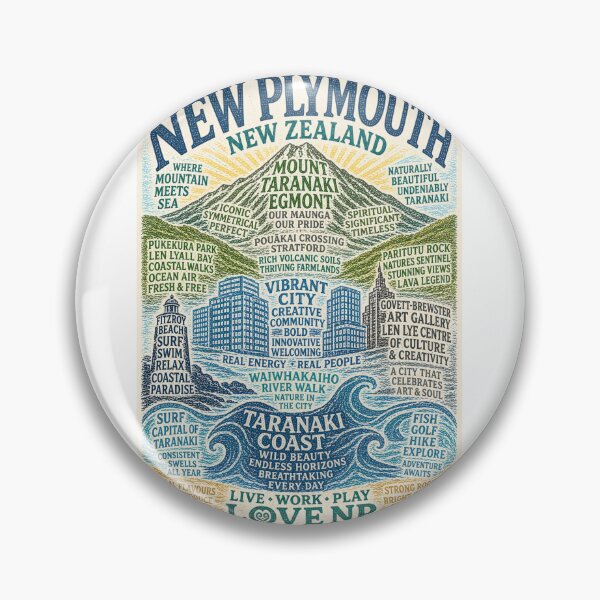 Item preview, New Plymouth Taranaki Coast and Mount Taranaki Egmont Landscape designed and sold by Aryabek.