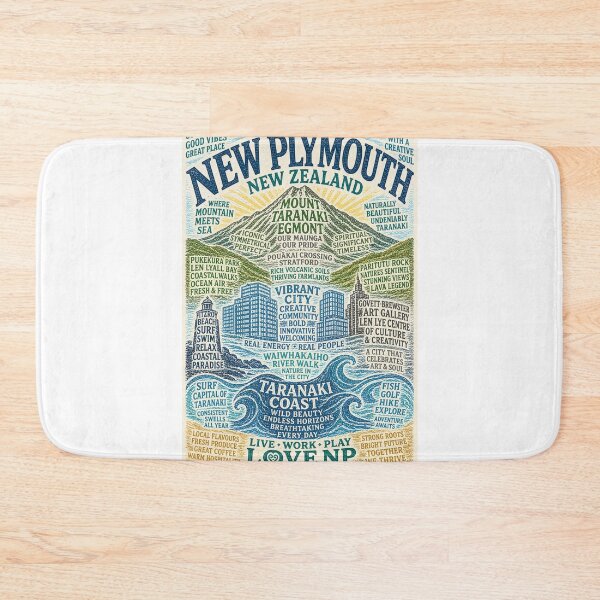 Item preview, New Plymouth Taranaki Coast and Mount Taranaki Egmont Landscape designed and sold by Aryabek.