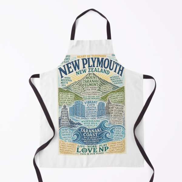 Item preview, New Plymouth Taranaki Coast and Mount Taranaki Egmont Landscape designed and sold by Aryabek.