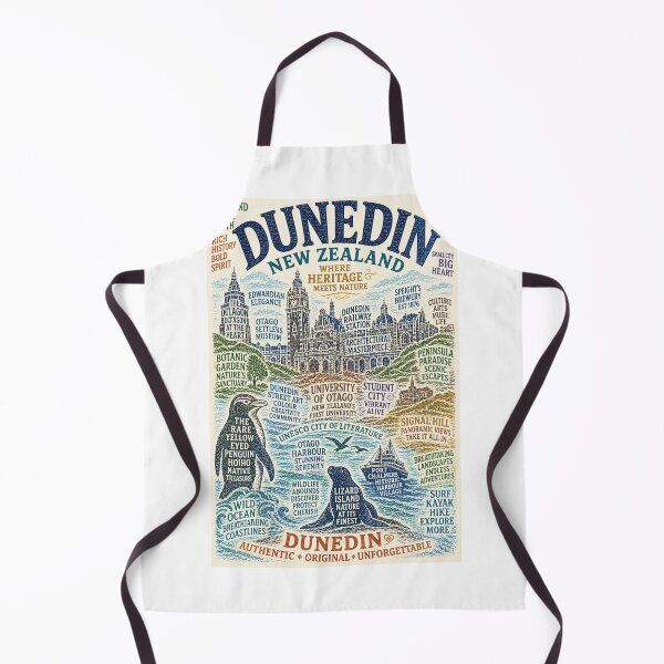Item preview, Dunedin Otago Heritage Landmarks with University of Otago and Larnach Castle designed and sold by Aryabek.