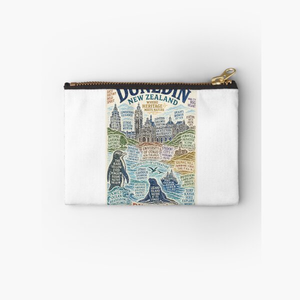 Item preview, Dunedin Otago Heritage Landmarks with University of Otago and Larnach Castle designed and sold by Aryabek.