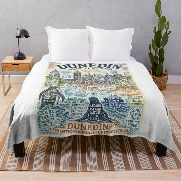 Item preview, Dunedin Otago Heritage Landmarks with University of Otago and Larnach Castle designed and sold by Aryabek.