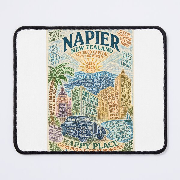 Item preview, Napier Hawke’s Bay Art Deco Architecture and Marine Parade Waterfront designed and sold by Aryabek.