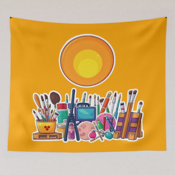 Item preview, Creative Artist Tools – Vibrant Painting Sticker Collection designed and sold by Yasmine Mohammed.