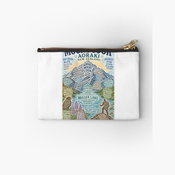 Item preview, Aoraki Mount Cook National Park with Tasman Glacier and Mueller Lake designed and sold by Aryabek.