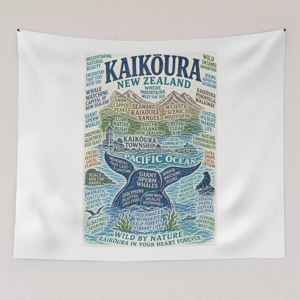 Item preview,  Kaikoura South Island Whale Watching and Seaward Kaikoura Ranges designed and sold by Aryabek.