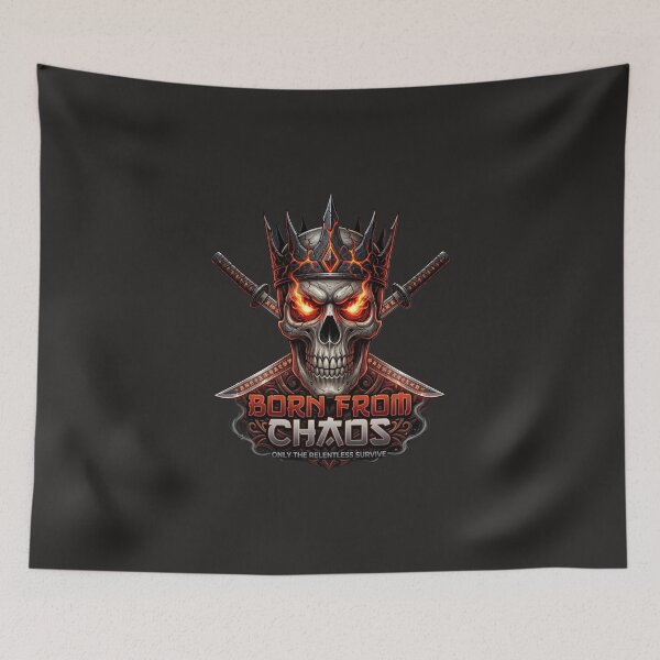 Item preview, BORN FROM CHAOS – Dark Samurai Streetwear Design designed and sold by AD-NOVA!!!.