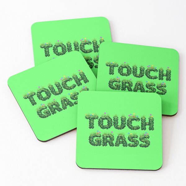 Item preview, "Touch Grass" Pixel Art Design designed and sold by PixelFishie.
