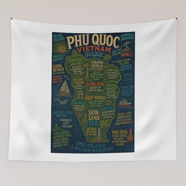 Item preview, Phu Quoc Vietnam Hon Thom Island and Grand World Tropical Escape designed and sold by Aryabek.