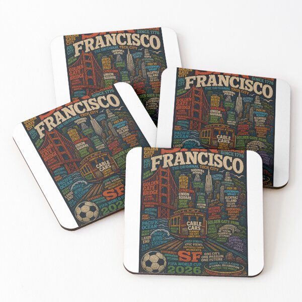 Item preview, San Francisco California Golden Gate Bridge Cable Cars and Bay Area Skyline designed and sold by Aryabek.