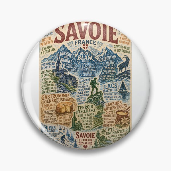 Item preview, Savoie France Mont Blanc Vanoise National Park and Alpine Heritage designed and sold by Aryabek.