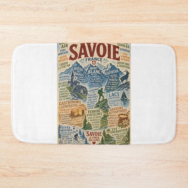 Item preview, Savoie France Mont Blanc Vanoise National Park and Alpine Heritage designed and sold by Aryabek.