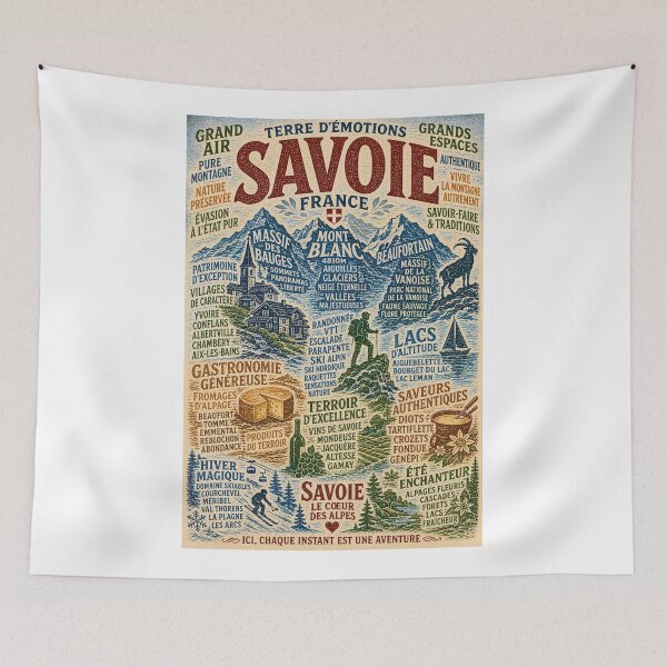 Item preview, Savoie France Mont Blanc Vanoise National Park and Alpine Heritage designed and sold by Aryabek.