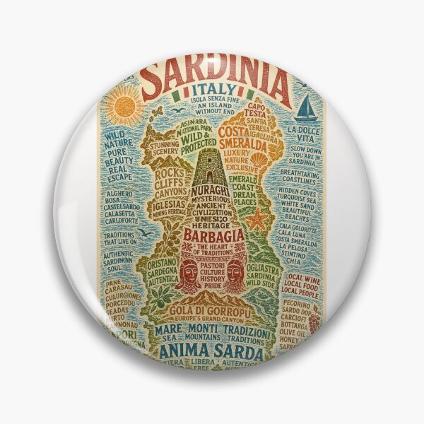 Item preview, Sardinia Italy Costa Smeralda Nuraghi and Mediterranean Coastal Beauty designed and sold by Places On Earth.