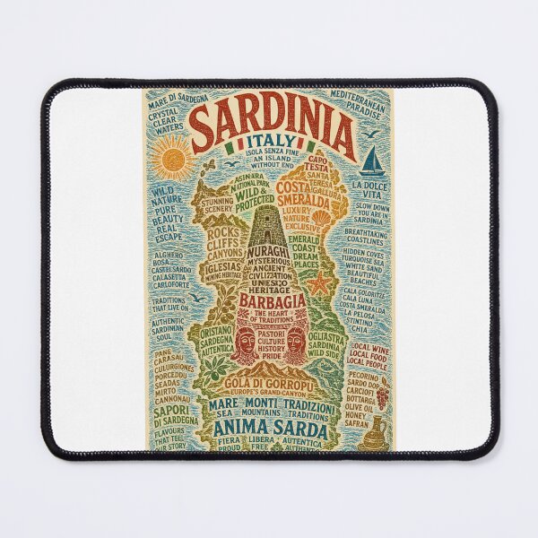 Item preview, Sardinia Italy Costa Smeralda Nuraghi and Mediterranean Coastal Beauty designed and sold by Places On Earth.