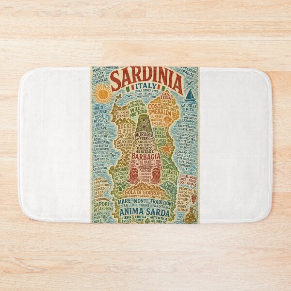 Item preview, Sardinia Italy Costa Smeralda Nuraghi and Mediterranean Coastal Beauty designed and sold by Places On Earth.