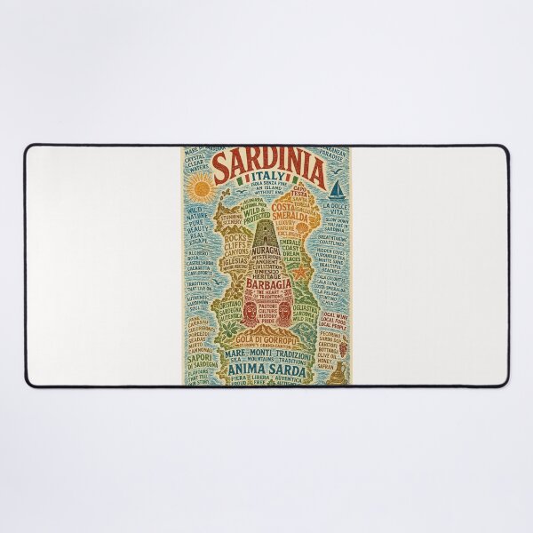 Item preview, Sardinia Italy Costa Smeralda Nuraghi and Mediterranean Coastal Beauty designed and sold by Places On Earth.