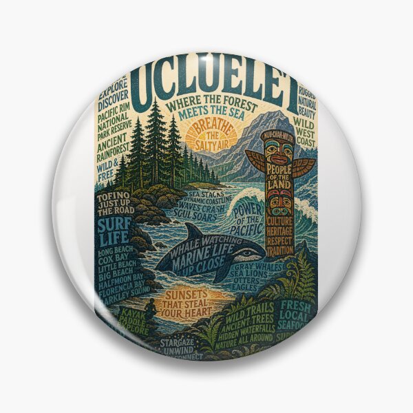 Item preview, Ucluelet Vancouver Island Pacific Rim and Wild Pacific Coast Adventure designed and sold by Places On Earth.