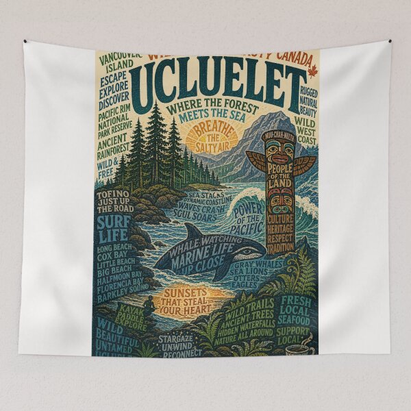 Item preview, Ucluelet Vancouver Island Pacific Rim and Wild Pacific Coast Adventure designed and sold by Places On Earth.