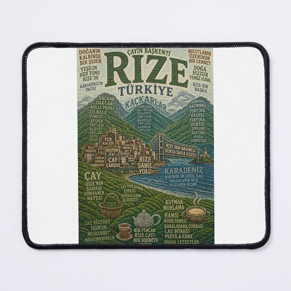 Item preview, Rize Turkey Kaçkar Mountains Karadeniz Tea Culture Travel Landmark designed and sold by Places On Earth.