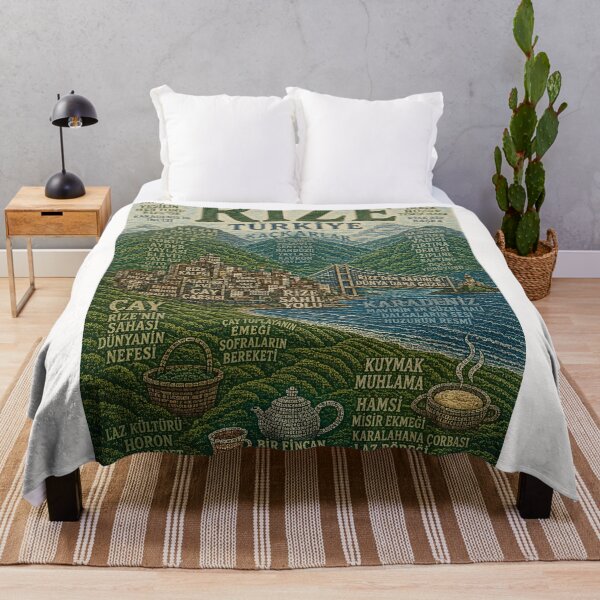 Item preview, Rize Turkey Kaçkar Mountains Karadeniz Tea Culture Travel Landmark designed and sold by Places On Earth.
