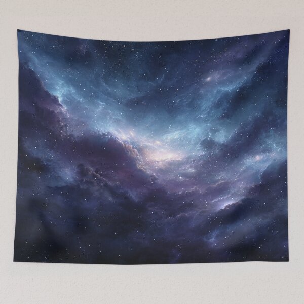 Item preview, Purple Blue Galaxy Nebula Deep Space Cosmic Sky Art designed and sold by Faithlines.