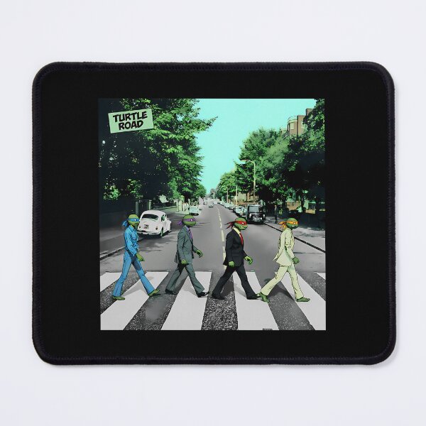 Item preview, Ninja Turtles Abbey Road Parody - Turtle Road Crossing - Leonardo Raphael Michelangelo Donatello Fan Art designed and sold by COOLTHINGS-ORG.