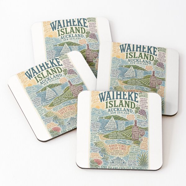 Item preview, Waiheke Island Auckland New Zealand Vineyards Coastal Escape Adventure designed and sold by Places On Earth.