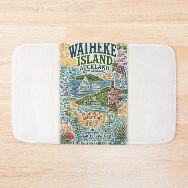 Item preview, Waiheke Island Auckland New Zealand Vineyards Coastal Escape Adventure designed and sold by Places On Earth.