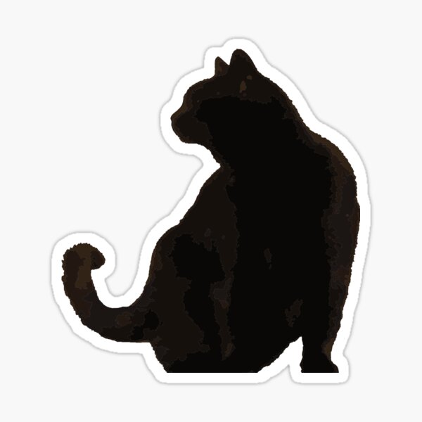 Sitting Black Cat Abstract Silhouette. Icon, Logo vector illustration.  15697039 Vector Art at Vecteezy