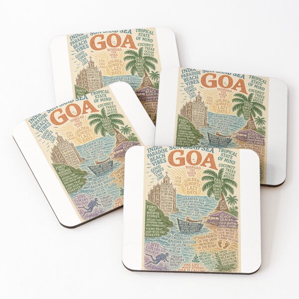 Item preview, Goa India Arabian Sea Beaches Old Goa Tropical Coastal Heritage designed and sold by Places On Earth.